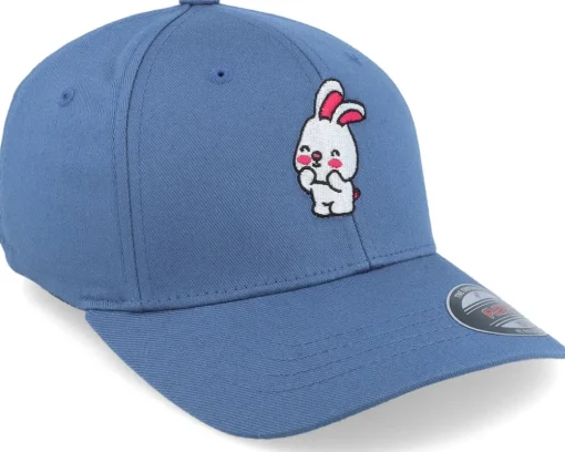 Hot Kiddo Cap Kids Little Baby Bunny Slate Blue Flexfit -