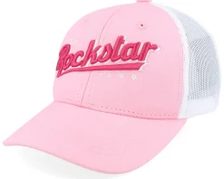 New Kiddo Cap Kids Little Rockstar Pink/White Trucker -