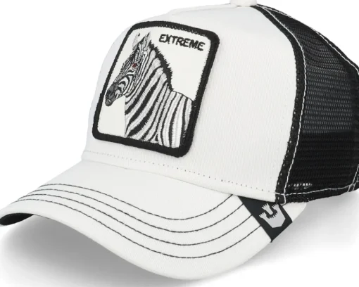 Clearance Goorin Bros. Kids Little Stripe White/Black Trucker -