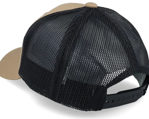 Kids-Kiddo Cap Kids Lizard With Hat Patch Caramel/Black Trucker - Beige