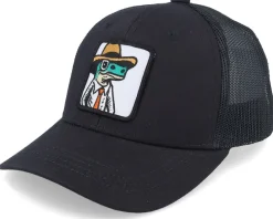 Kids-Kiddo Cap Kids Lizard With Hat Patch Caramel/Black Trucker - Beige