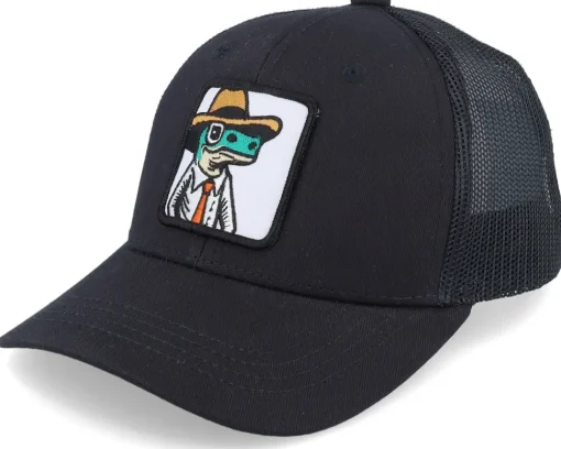 Kids-Kiddo Cap Kids Lizard With Hat Patch Caramel/Black Trucker - Beige