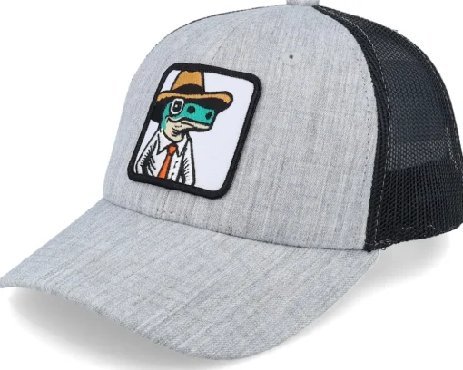 Kids-Kiddo Cap Kids Lizard With Hat Patch Caramel/Black Trucker - Beige