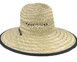 New Rip Curl Kids Logo Natural Straw Hat -
