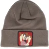 Cuff Beanies-Capslab Kids Looney Tunes Taz Cuff - Brown