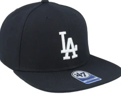 Snapback | Kids-47 Brand Kids Los Angeles Dodgers Lil Shot Captain Black Snapback -