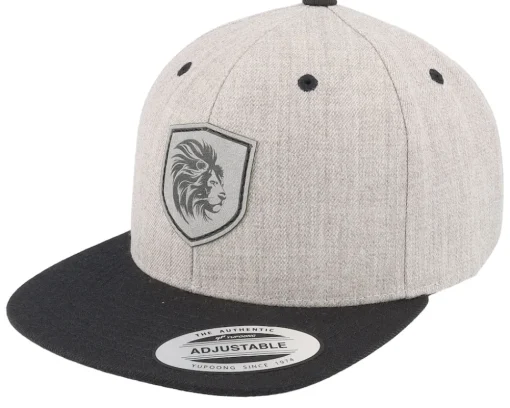 Snapback | Kids-Kiddo Cap Kids Majestic Lion Heather Grey/Black Snapback -