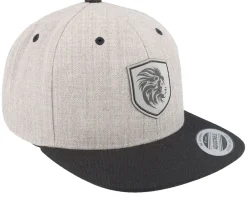 Snapback | Kids-Kiddo Cap Kids Majestic Lion Heather Grey/Black Snapback -