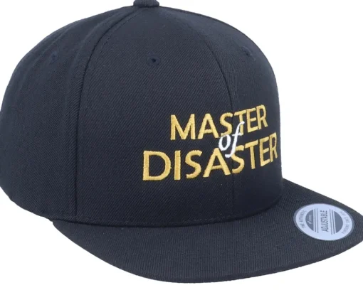 Kids-Kiddo Cap Kids Master Of Disaster Black Snapback -