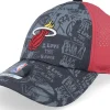 Hot Outerstuff Kids Miami Heat NBA Street Black/Burgundy Adjustable -
