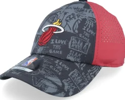 Hot Outerstuff Kids Miami Heat NBA Street Black/Burgundy Adjustable -
