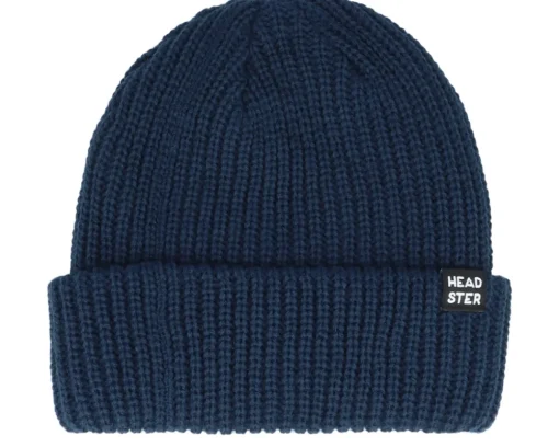 New Headster Kids Minimal Beanie True Indigo Cuff -