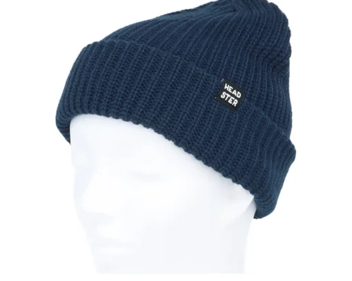 New Headster Kids Minimal Beanie True Indigo Cuff -