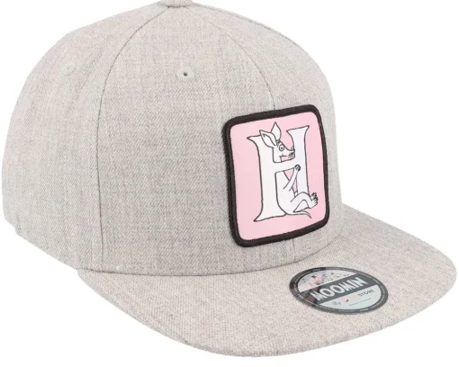 Fashion Moomin Kids Alphabet - H Heather Snapback - Grey