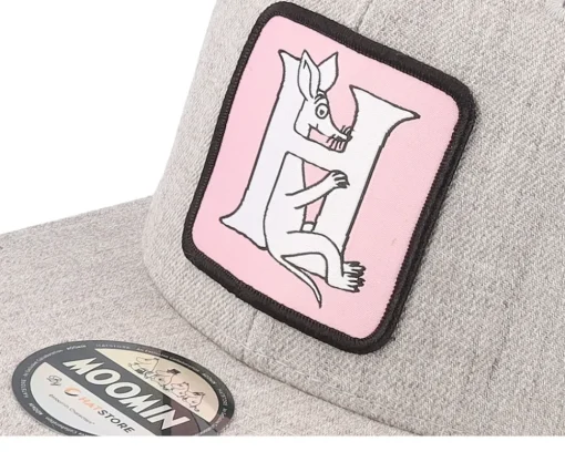 Fashion Moomin Kids Alphabet - H Heather Snapback - Grey
