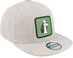 Snapback-Moomin Kids Alphabet - I Heather Snapback - Grey