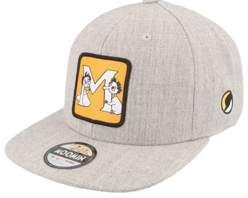 Discount Moomin Kids Alphabet - O Heather Snapback - Grey