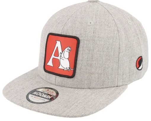 Discount Moomin Kids Alphabet - O Heather Snapback - Grey