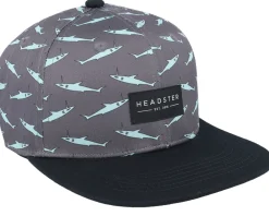 Outlet Headster Kids Narwhal Deep Charcoal Snapback - Grey