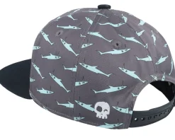 Outlet Headster Kids Narwhal Deep Charcoal Snapback - Grey