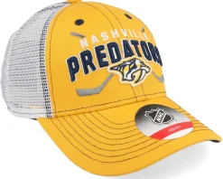 Outlet Outerstuff Kids Nashville Predators Lockup Mesh Gold/White Trucker - Yellow