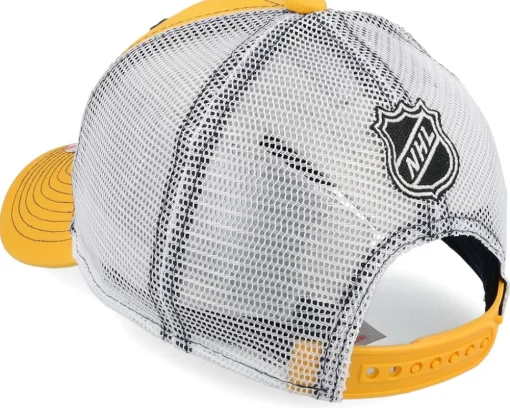 Outlet Outerstuff Kids Nashville Predators Lockup Mesh Gold/White Trucker - Yellow