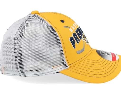 Outlet Outerstuff Kids Nashville Predators Lockup Mesh Gold/White Trucker - Yellow