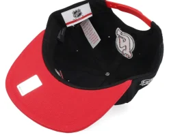 Fashion Outerstuff Kids New Jersey Devils Logo Flatbrim Cap /Red Snapback - Black