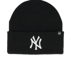 Cuff Beanies-47 Brand Kids New York Yankees Haymaker Cuff - Black