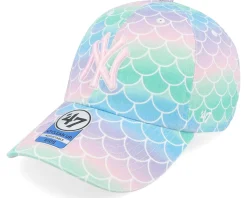 Dad Cap-47 Brand Kids New York Yankees MLB 47 Clean Up Turquoise Dad Cap -