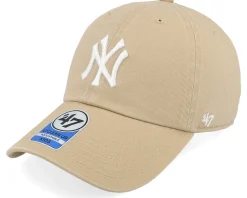 Kids-47 Brand Kids New York Yankees MLB Clean Up Khaki Dad Cap -