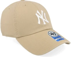 Kids-47 Brand Kids New York Yankees MLB Clean Up Khaki Dad Cap -