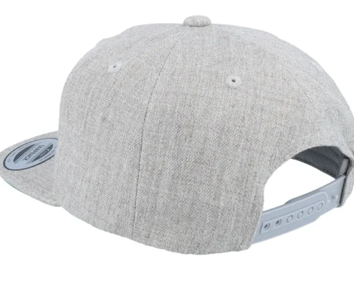 Discount Kiddo Cap Kids Nils Engraved Patch Heather Snapback - Grey