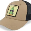 Online Kiddo Cap Kids No Hugs Cactus Dark Caramel/Black Trucker - Beige