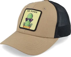 Online Kiddo Cap Kids No Hugs Cactus Dark Caramel/Black Trucker - Beige