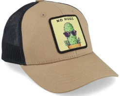 Online Kiddo Cap Kids No Hugs Cactus Dark Caramel/Black Trucker - Beige