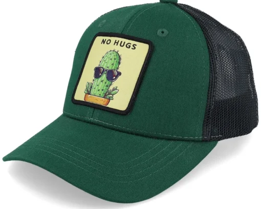 Online Kiddo Cap Kids No Hugs Cactus Dark Caramel/Black Trucker - Beige