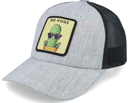 Online Kiddo Cap Kids No Hugs Cactus Dark Caramel/Black Trucker - Beige