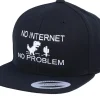 Fashion Kiddo Cap Kids No Internet Black Snapback -