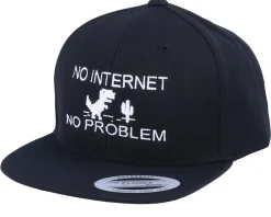 Fashion Kiddo Cap Kids No Internet Black Snapback -