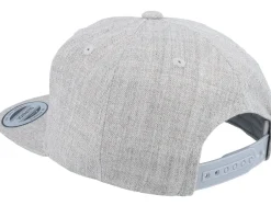 Snapback-Kiddo Cap Kids Noah Engraved Patch Heather Snapback - Grey