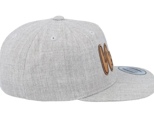 Snapback-Kiddo Cap Kids Noah Engraved Patch Heather Snapback - Grey