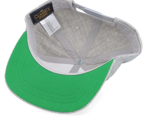 Snapback-Kiddo Cap Kids Noah Engraved Patch Heather Snapback - Grey