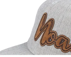 Snapback-Kiddo Cap Kids Noah Engraved Patch Heather Snapback - Grey