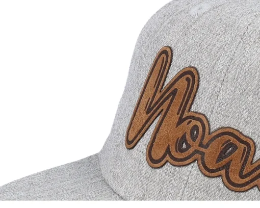 Snapback-Kiddo Cap Kids Noah Engraved Patch Heather Snapback - Grey