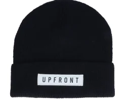 Cuff Beanies-Upfront Kids Ocean Youth Beanie Black Cuff -