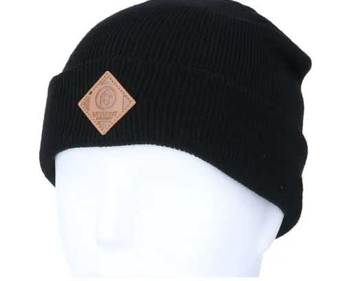 Cuff Beanies-Upfront Kids Official Patch Black Cuff -