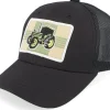 Best Kiddo Cap Kids Old Tractor Big Patch Trucker - Black