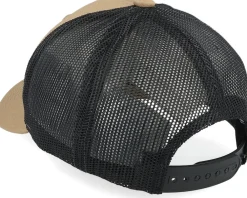 Best Kiddo Cap Kids Old Tractor Big Patch Caramel/Black Trucker - Beige