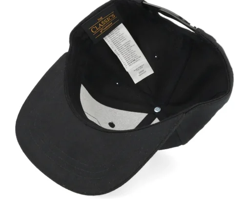 Hot Kiddo Cap Kids Old Tractor Big Patch Snapback - Black